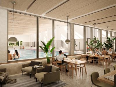 Cafetaria nieuwe zwembad sportsite De Ponte